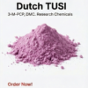 Dutch TUSI analytical reference blend powder (DMC and 3-M-PCP) for laboratory testing.