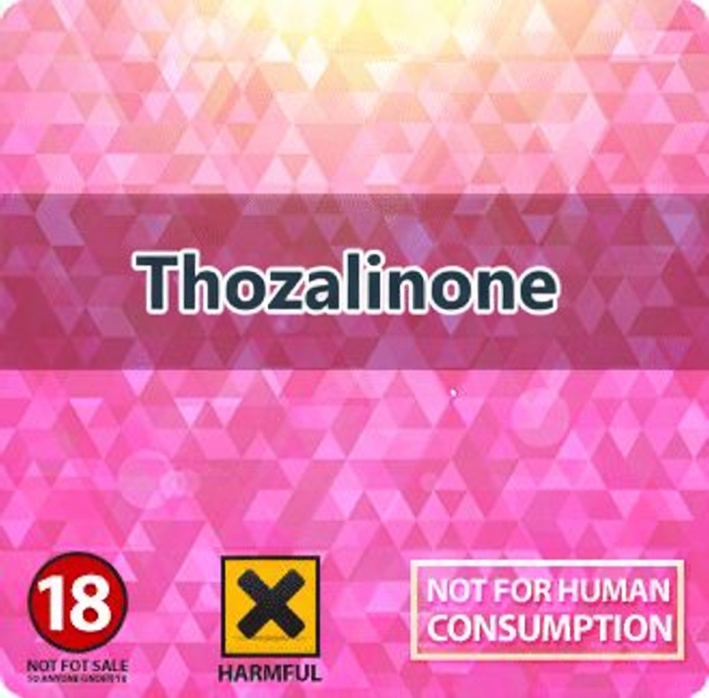 Chemical structure and 2D molecular model of Thozalinone CAS 655-05-0